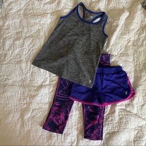 Old navy active set. Tank, shorts, leggings